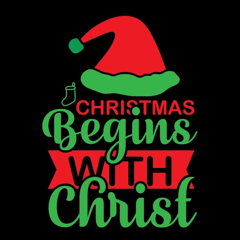 Christmas begins with Christ Norwegian pattern