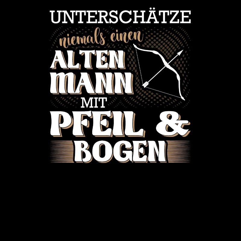 Alten Mann mit Pfeil und Bogen - Bogenschießen