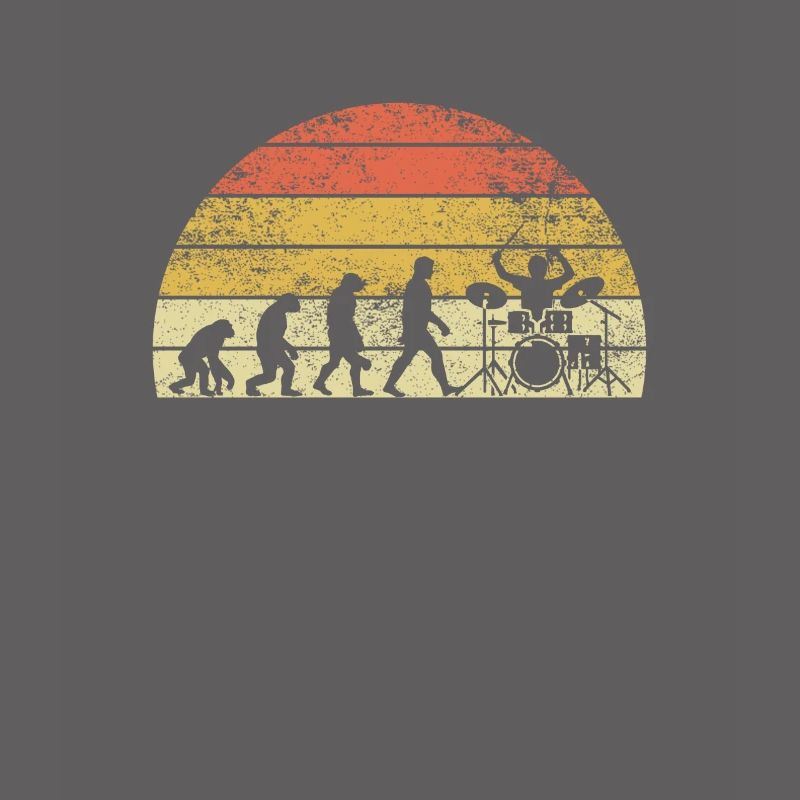 Drummer Evolution Sunset Schlagzeuger