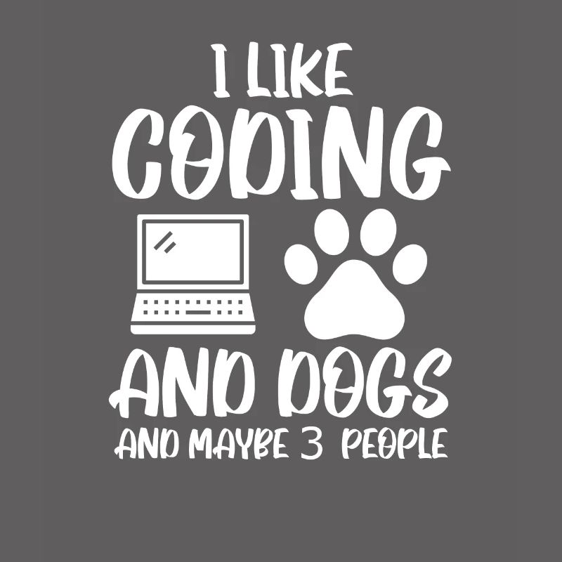 Coding und Hunde Programmierer Coder Entwickler