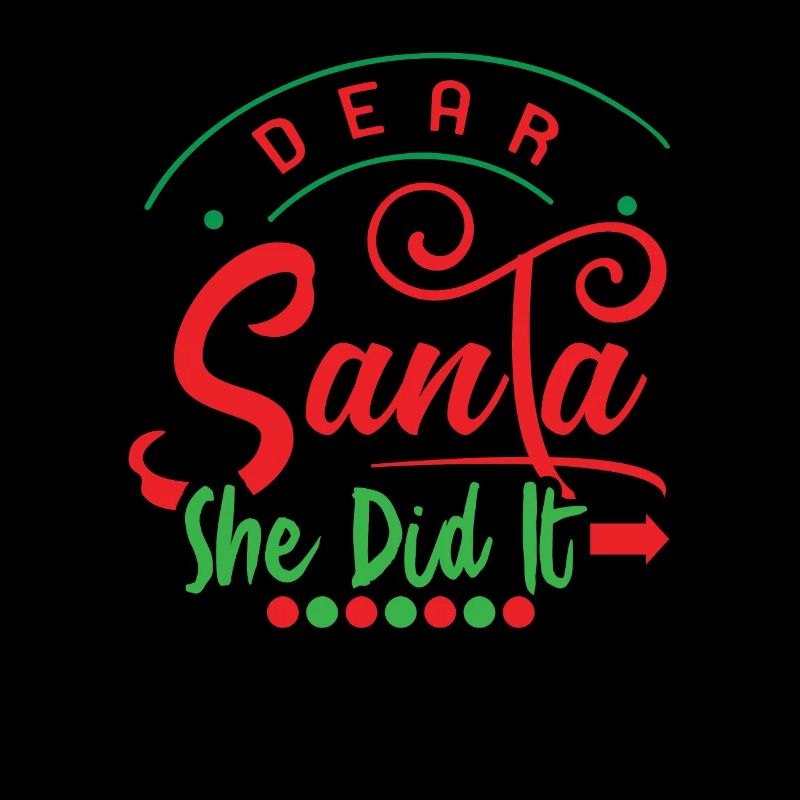 Lustiges Lieber Weihnachtsmann sie hat es getan