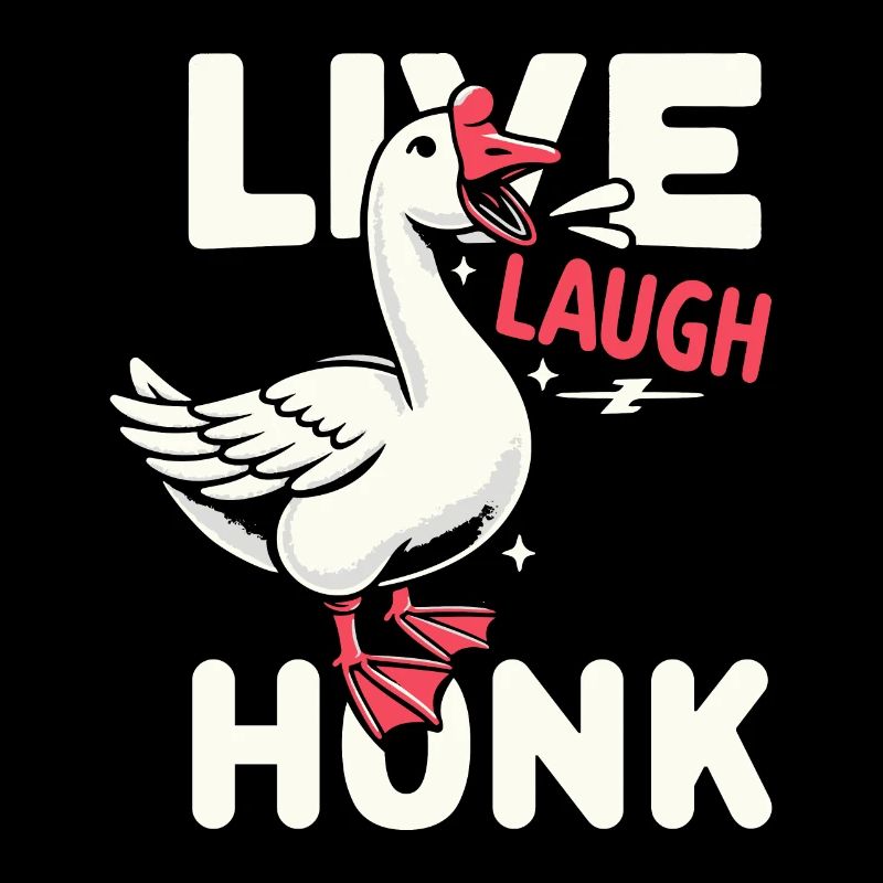 Lebe, lache, hupe – Joyful Goose Meme