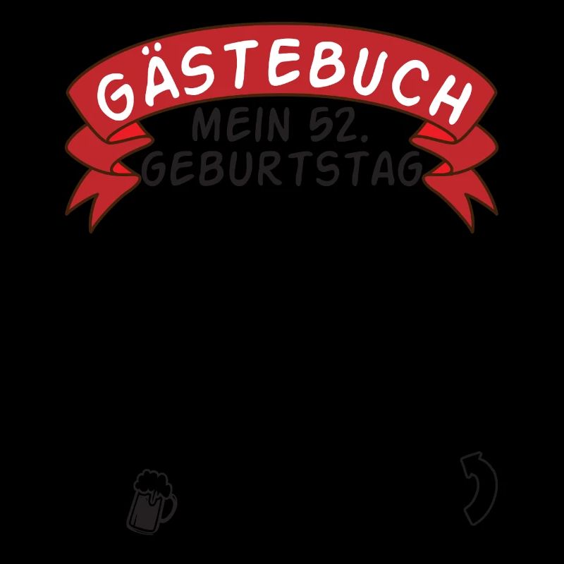 Gästebuch Mein 52. Geburtstag Geschenkidee