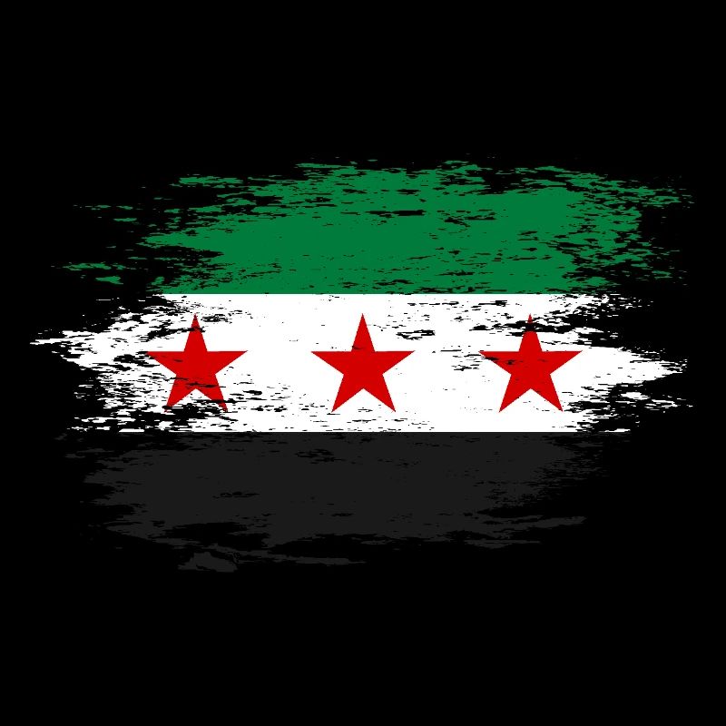 Drapeau syrien utilisé