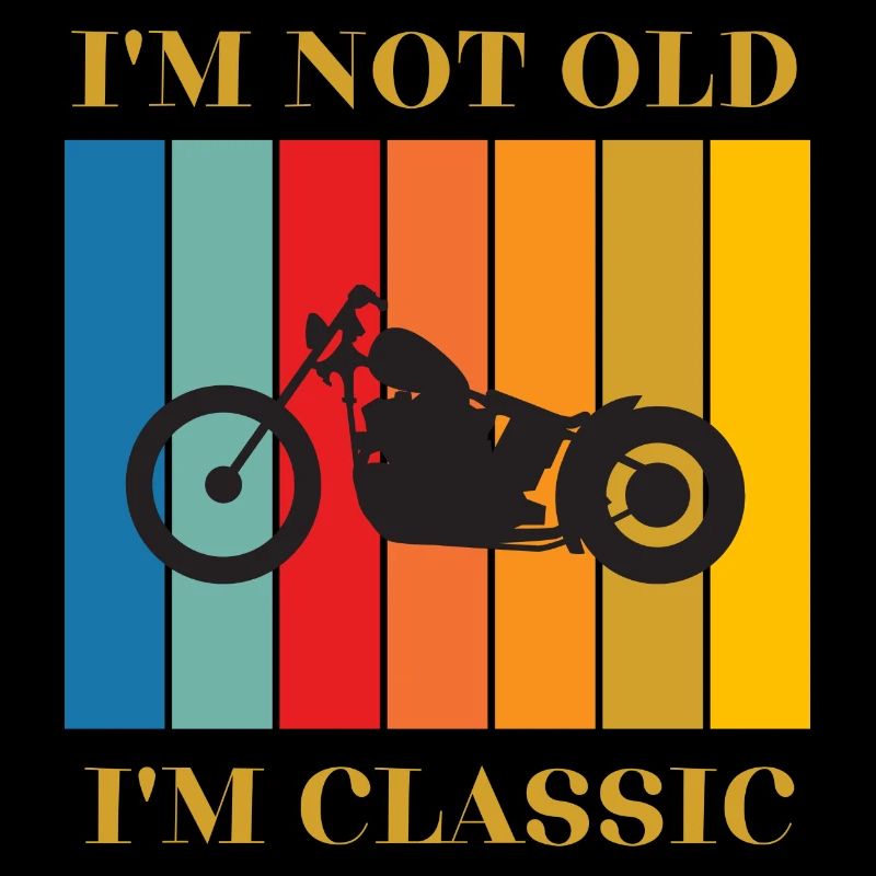 Moto classique design rétro