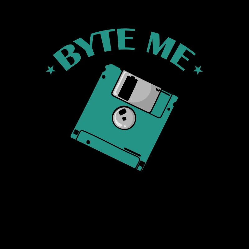 Byte me Floppy Disk Floppy Disk Retro Memory Module