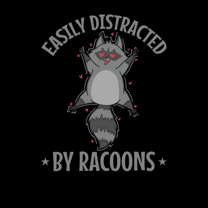 Easily Distracted by Racoons Kleintier