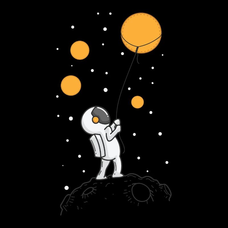 Astronaute dans l’espace lointain