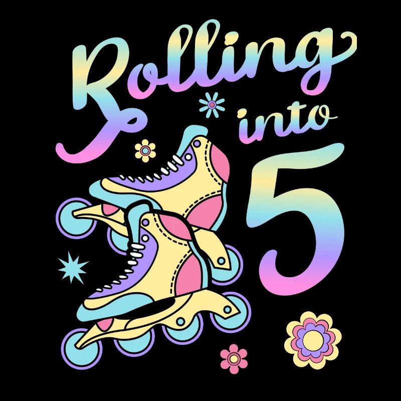 Rolling Into 5 Roller Skaters Skates 5th Year