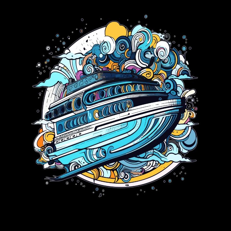 Arty Bateau de croisière Capitaine de vaisseau spatial