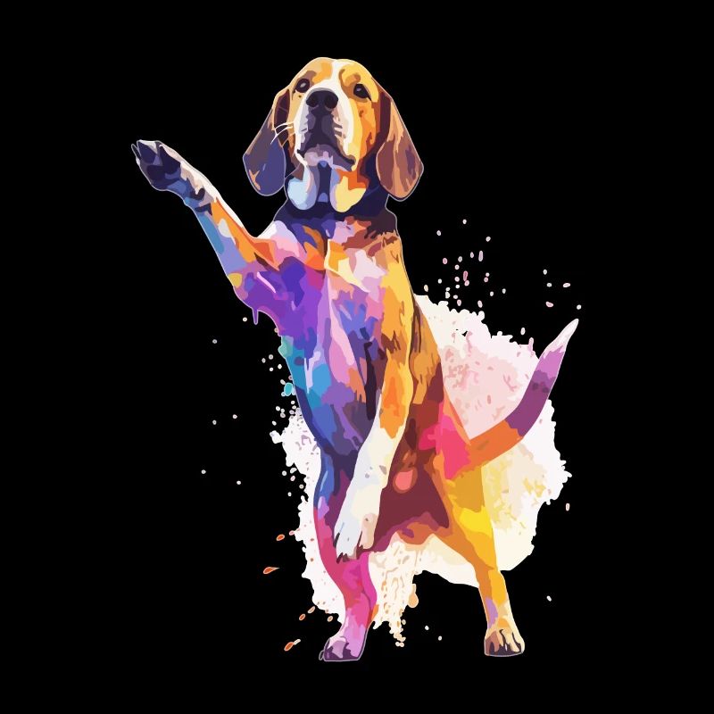 Concours de danse canine Funny Dancing Beagle Dog