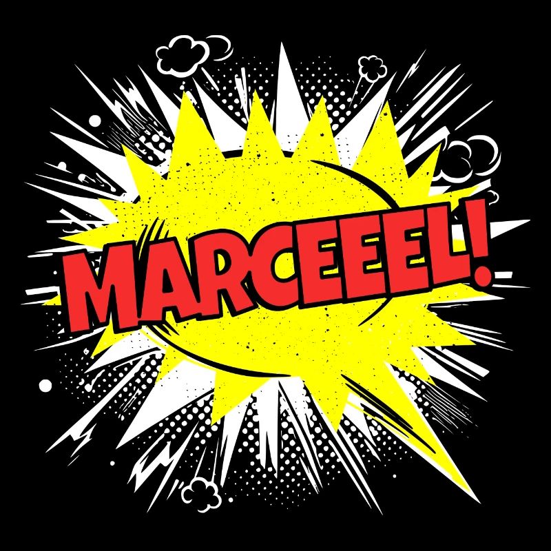 Marcel nom drôle bulle de discours Marceeel !