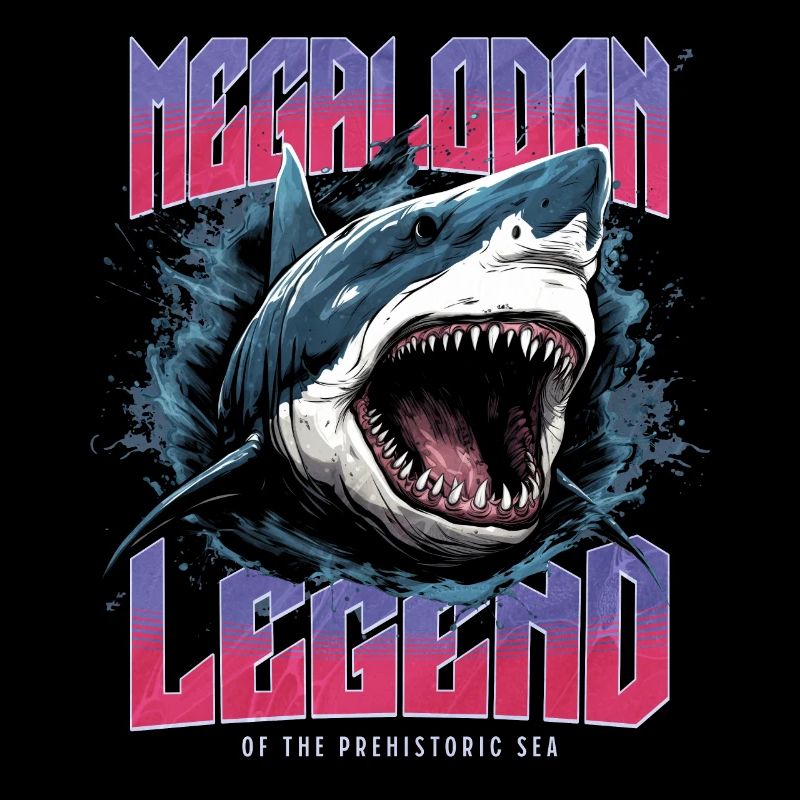 Mégalodon - Requin - Légende des mers primitives