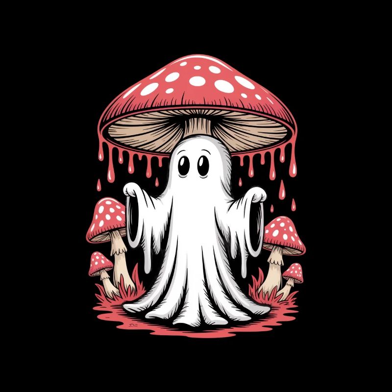 Cottagecore Aesthetic Ghost Mushroom