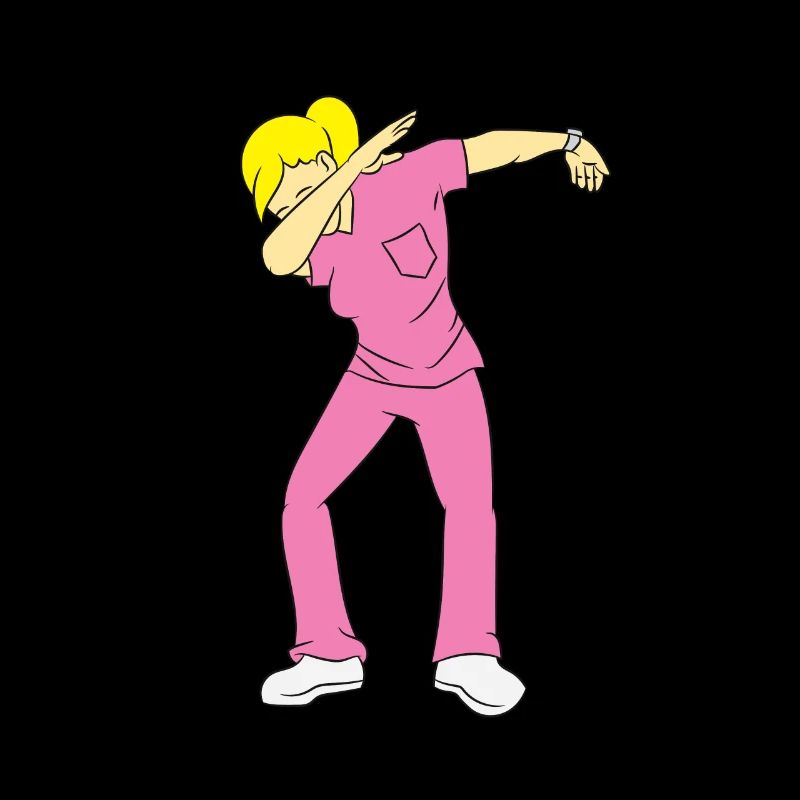 Infirmière blonde - rose, DAB, dabben, dabbin