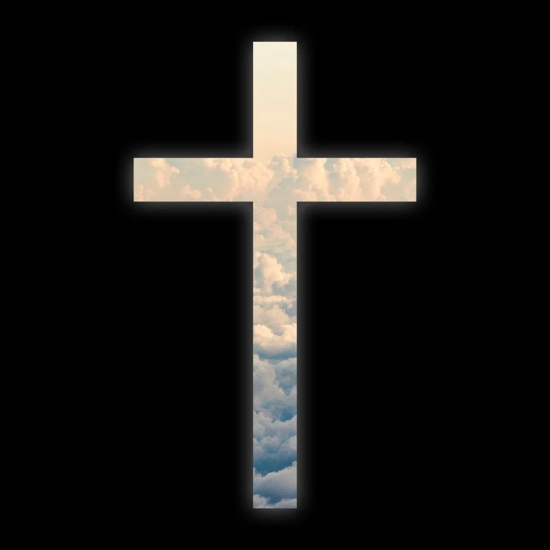 Cross sky clouds