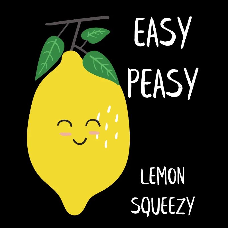 Squeezy Sweet Easy Peasy Lemon Design
