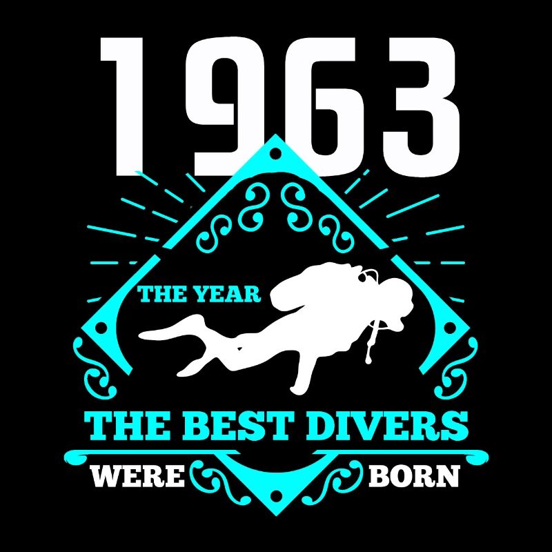 Diver 1963 Gift Cadeau d'anniversaire de plongée