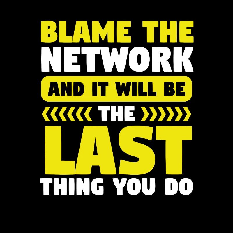 Network Engineer Blame the Network Computer
