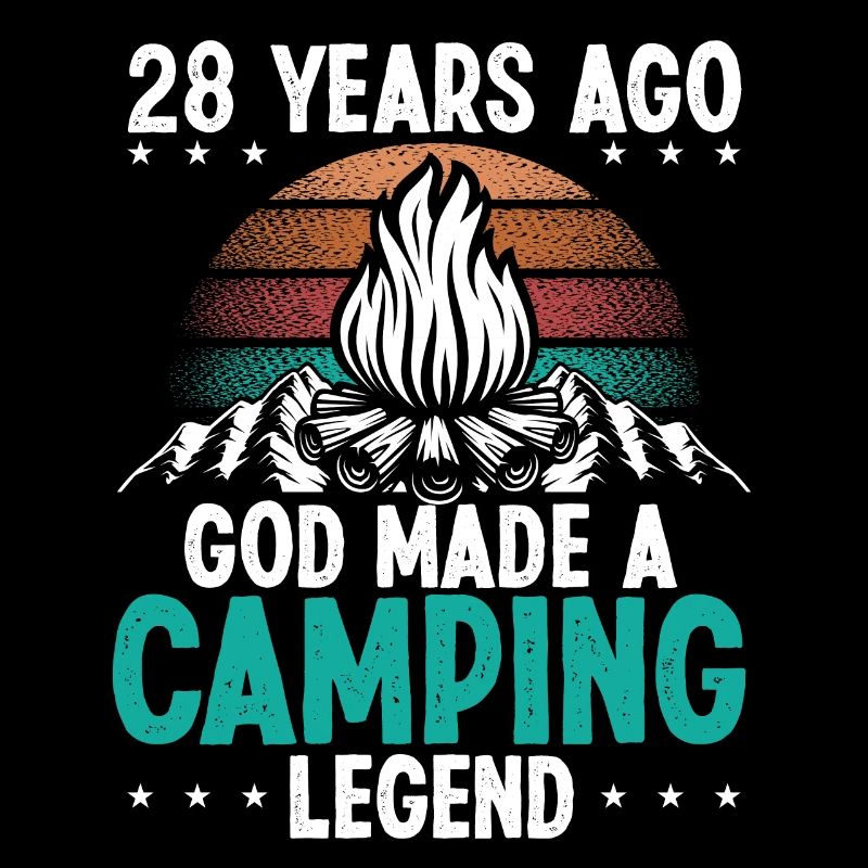 28 Year Old Camping Legend Scout 28Birthday Camper