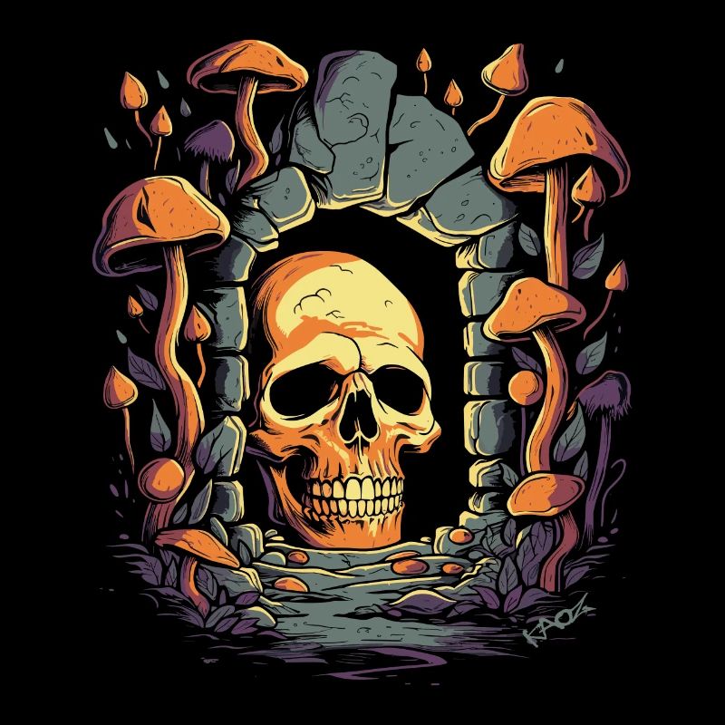 Le crâne de l’ancien donjon des champignons