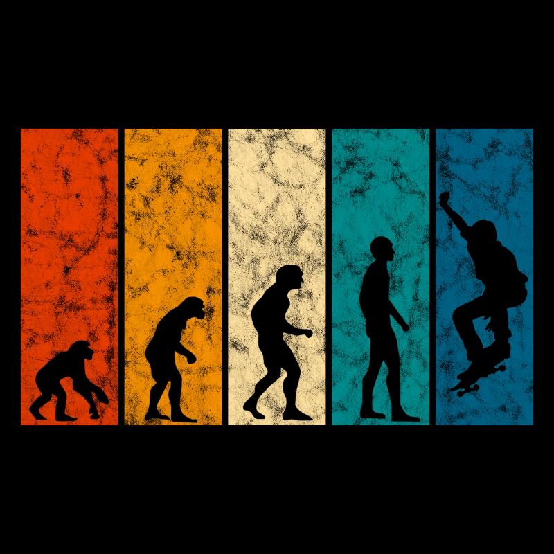 Evolution Skateboarder Skateboard Skater Skate