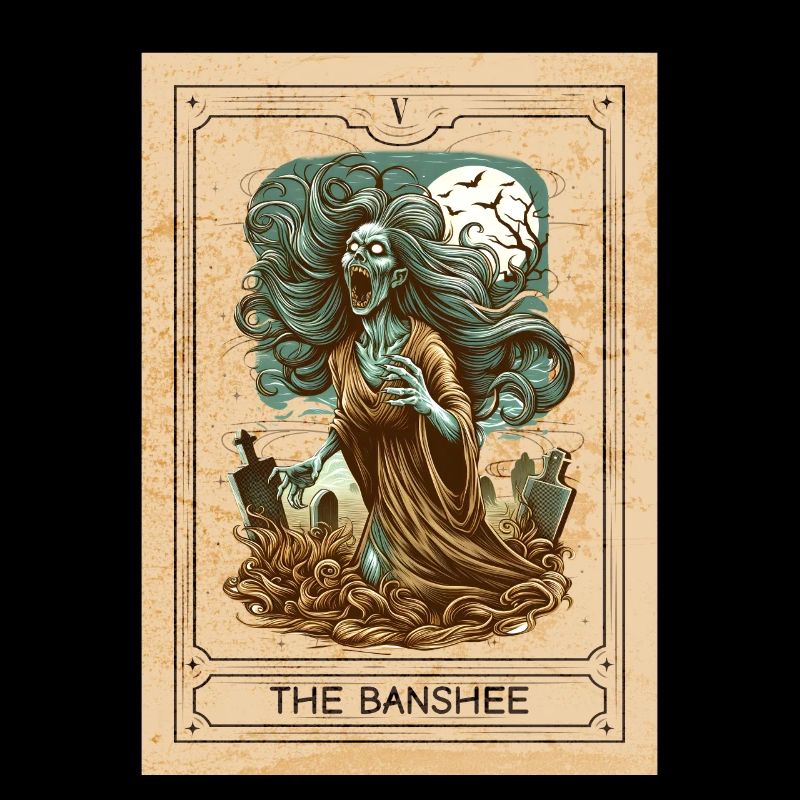 Banshee - Banshee Tarot Card - Halloween Banshee