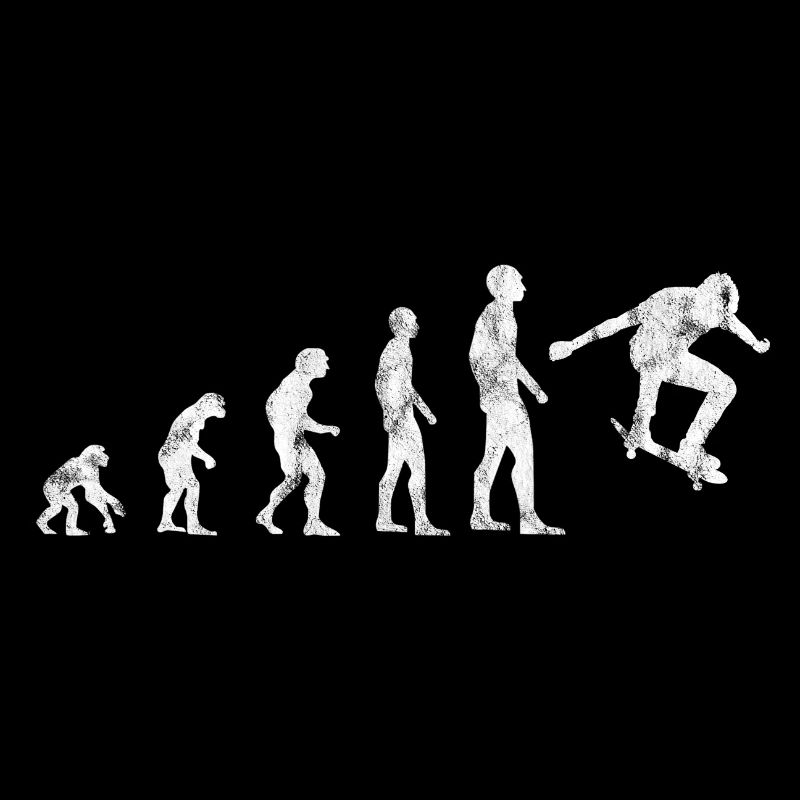Skateboarder Skateboard Skater Evolution Skateing