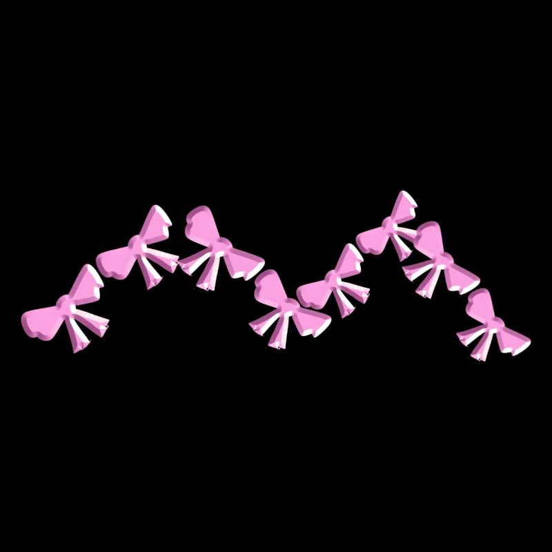 schleife symbol fliege eckig pink