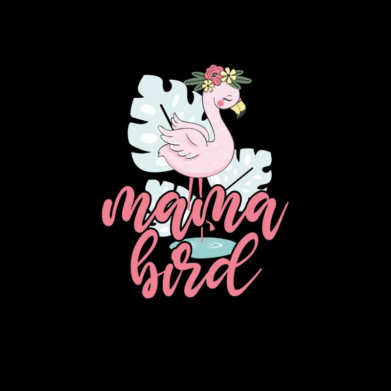 Flamingo Mutter Pink Vogel Muttertag Geschenk