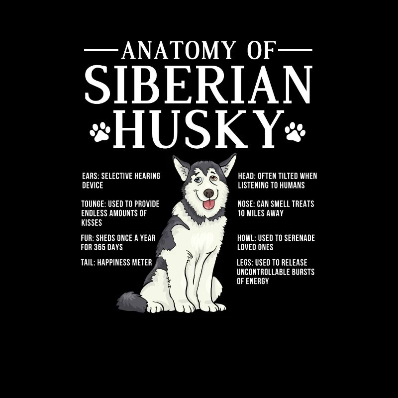 Husky Hund Hunde Siberian Husky Geschenk