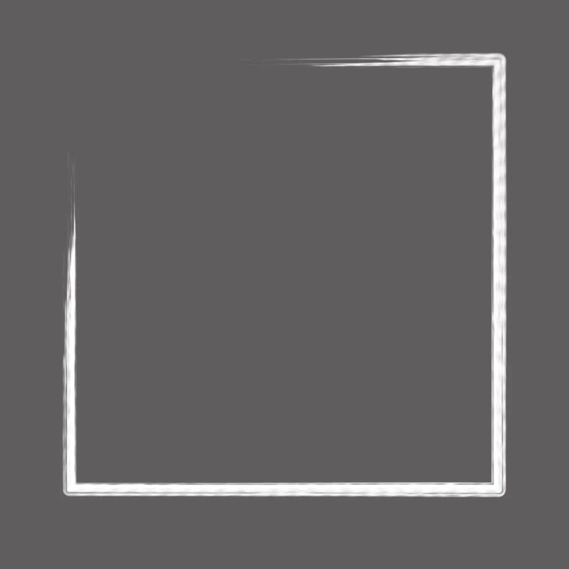 Large Rectangular Frame Weathered