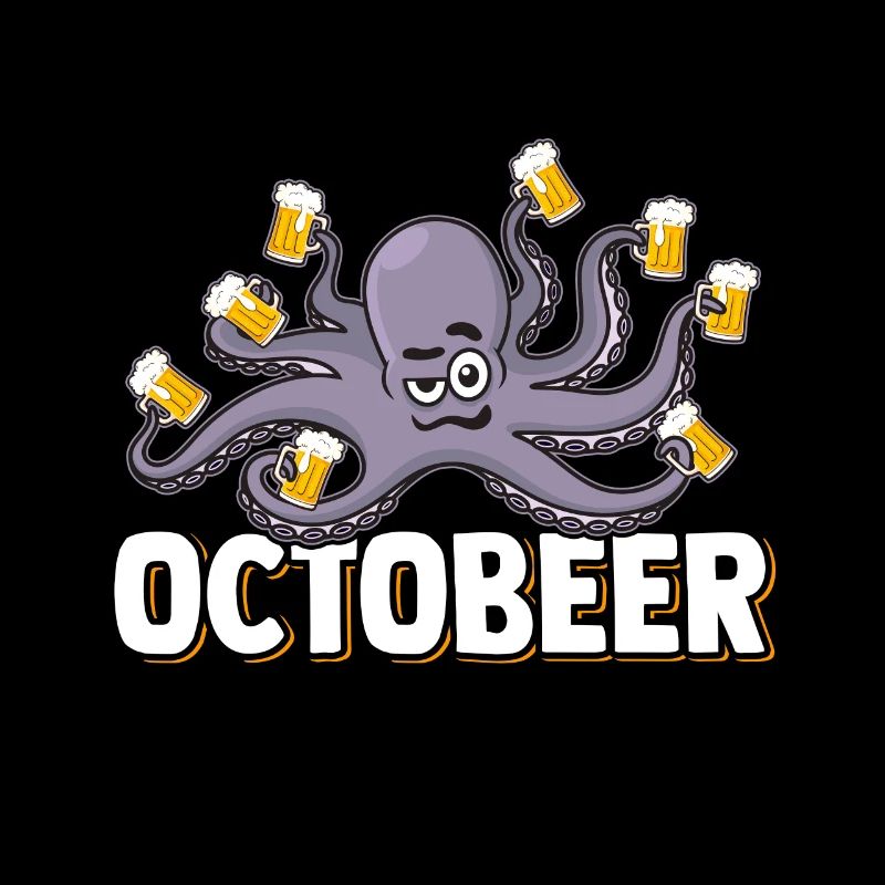 Beer Funny Beer Lover Octopus Beer Drinker