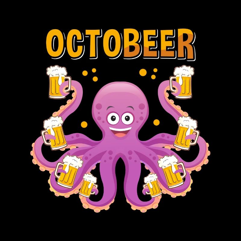 Funny beer octopus beer lover beer drinker