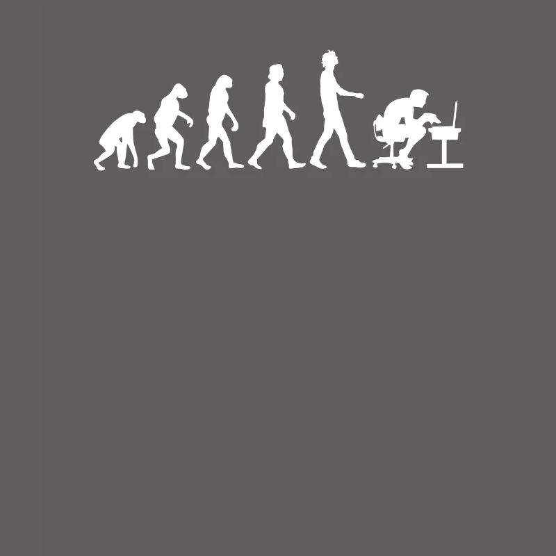 Computer Programmer Evolution Gamer PC Nerd