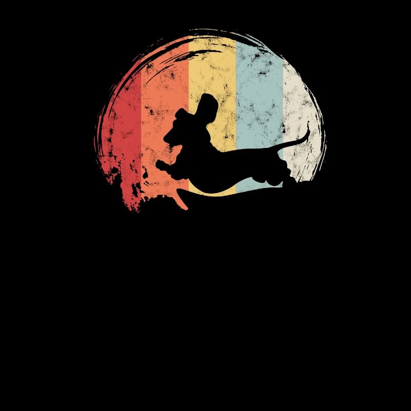 Funny Full Moon Dachshund Teckel Dachshund