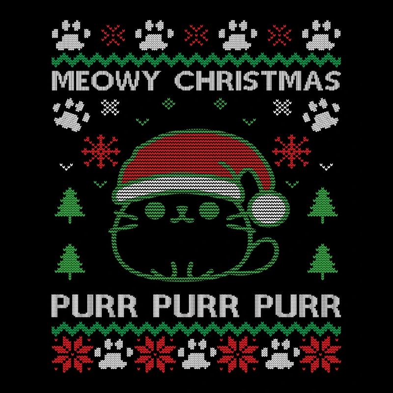 Meowy Christmas Weihnachts Ugly Pullover Katzen