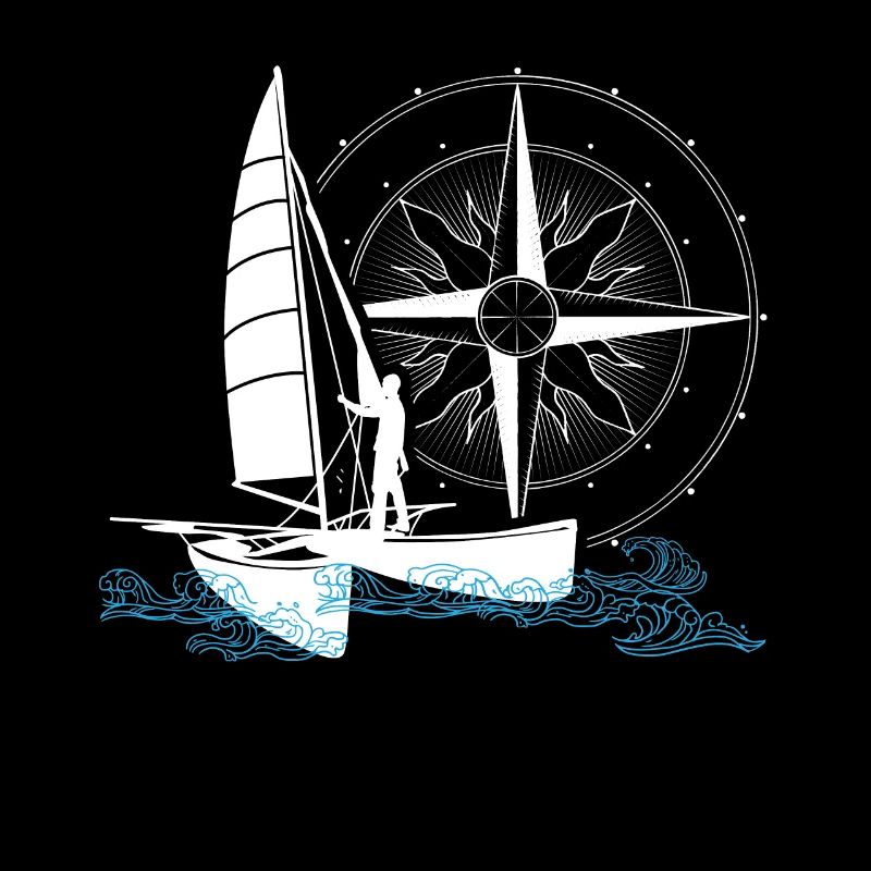 Catamaran sailing double hull boat two hull boat