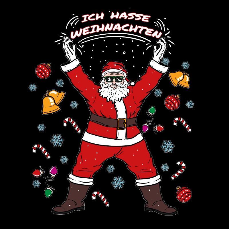 Ich Hasse Weihnachten Weihnachtsmann Geschenk
