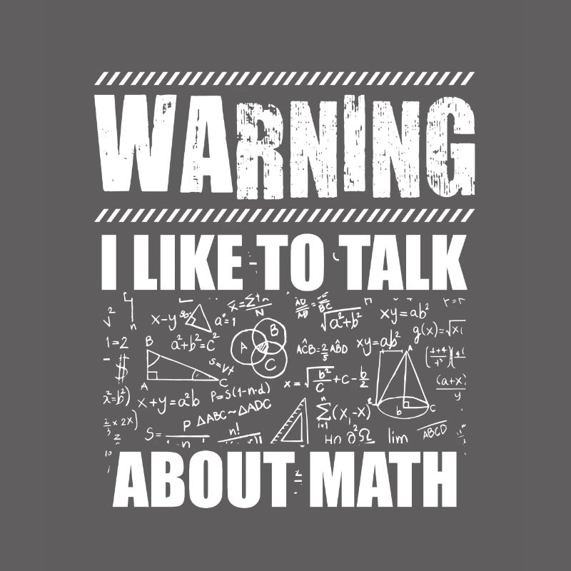 Warnung Mathematiker | Mathe Lehrer Geschenkidee