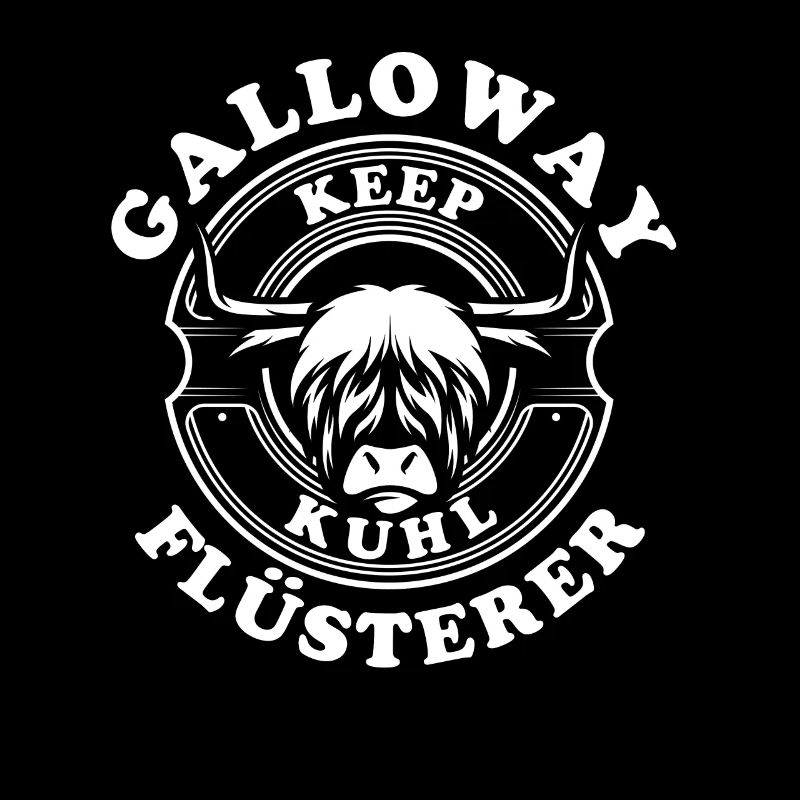 Galloway Flüsterer Keep Kuhl Kuh Schottland Motiv