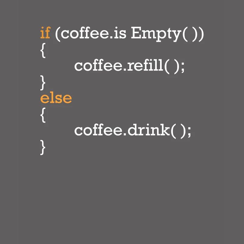 Programmierer Kaffee Witz Programmcode Scherz