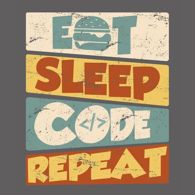 Programmer Developer IT Saying Eat Sleep Code
