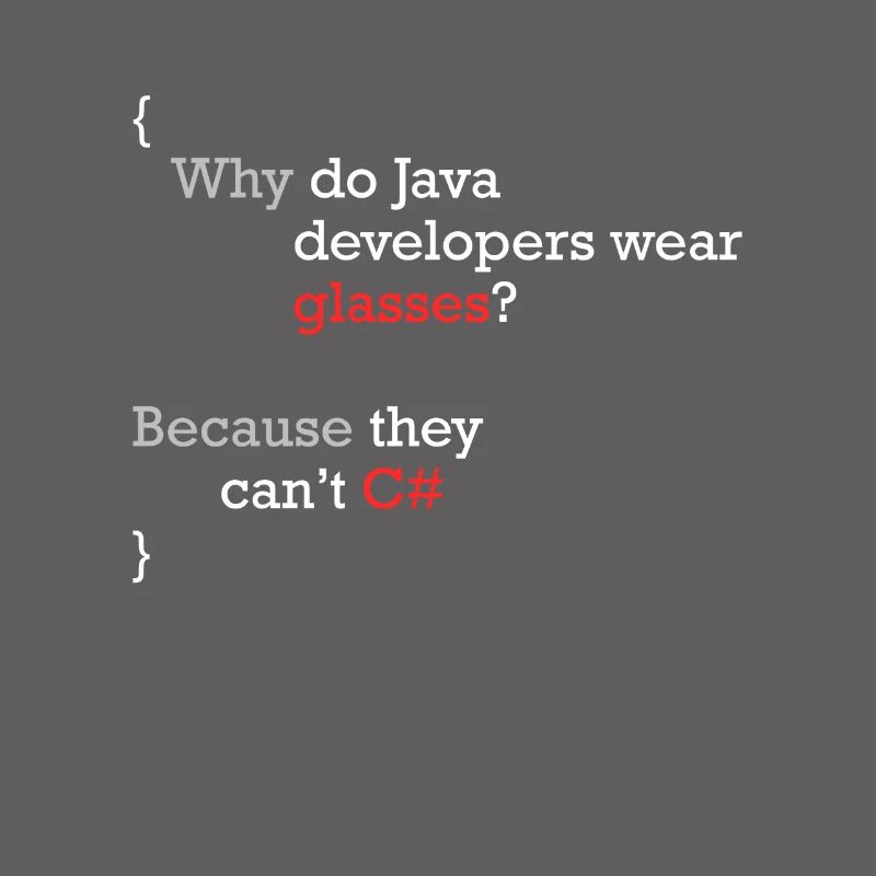 C# Programmierer Witz Code Coder C Sharp