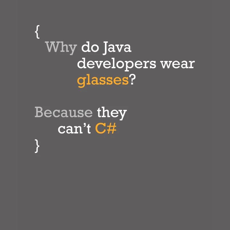 C# Code Joke Programmer Hacker C Sharp Coder