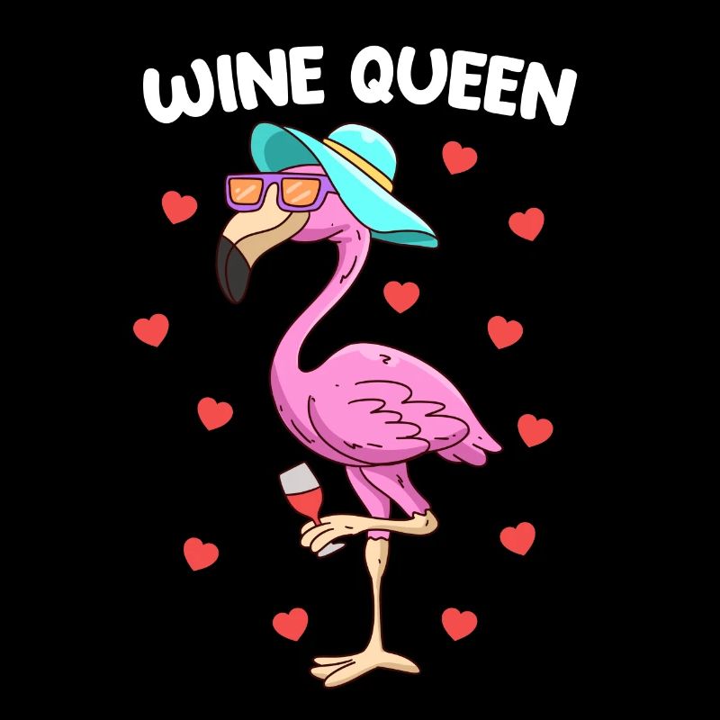 Wine Queen Wine Drinker Dames
