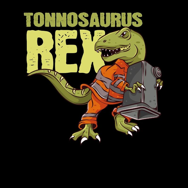 Tonnosaurus Rex Funny garbage man garbage collection