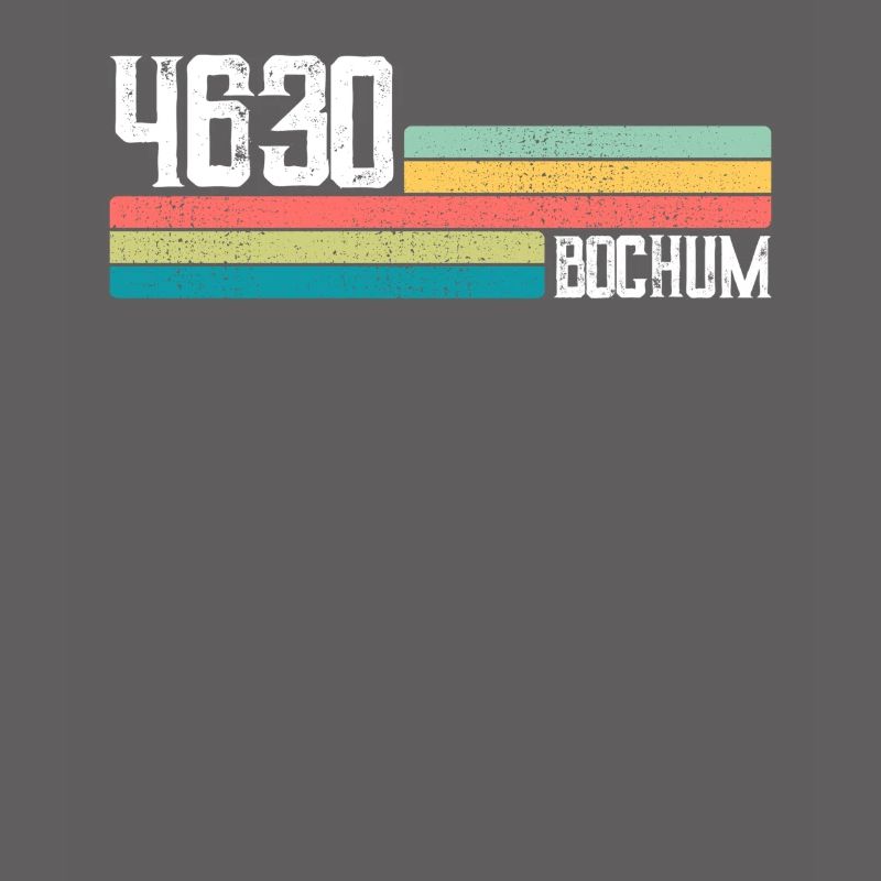 Cadeau de code postal de la ville de Bochum, résidents rétro de Bochum