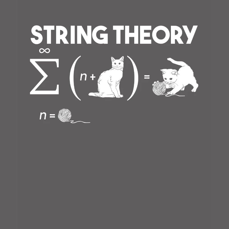 Cat String Theory Wool Quantum Mechanics Math