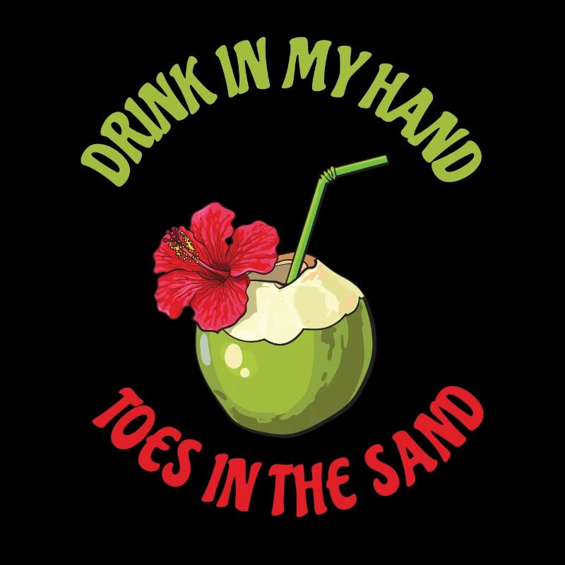 Boire dans mes orteils dans le sable